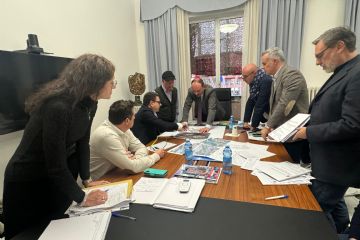 In foto il Sindaco e gli Assessori con i vertici di Concessioni del Tirreno S.p.A.