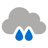 Couvert avec averses de pluie