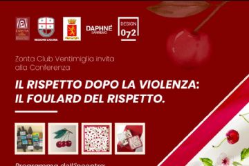 Settimana contro la violenza di genere – “Il rispetto dopo la violenza: il foulard del rispetto” – Conferenza organizzata dallo Zonta Club Ventimiglia